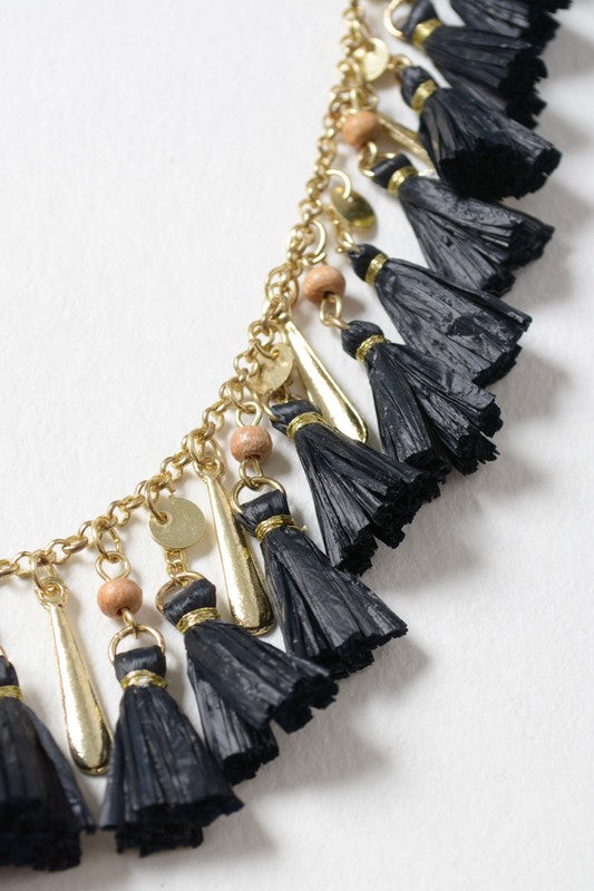 Shimmy Tassle Necklace