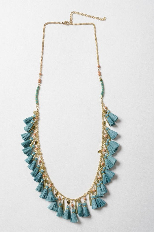 Shimmy Tassle Necklace