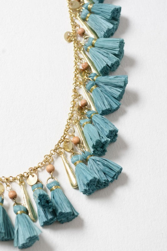 Shimmy Tassle Necklace