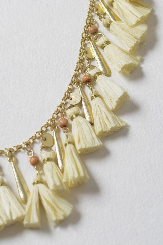 Shimmy Tassle Necklace