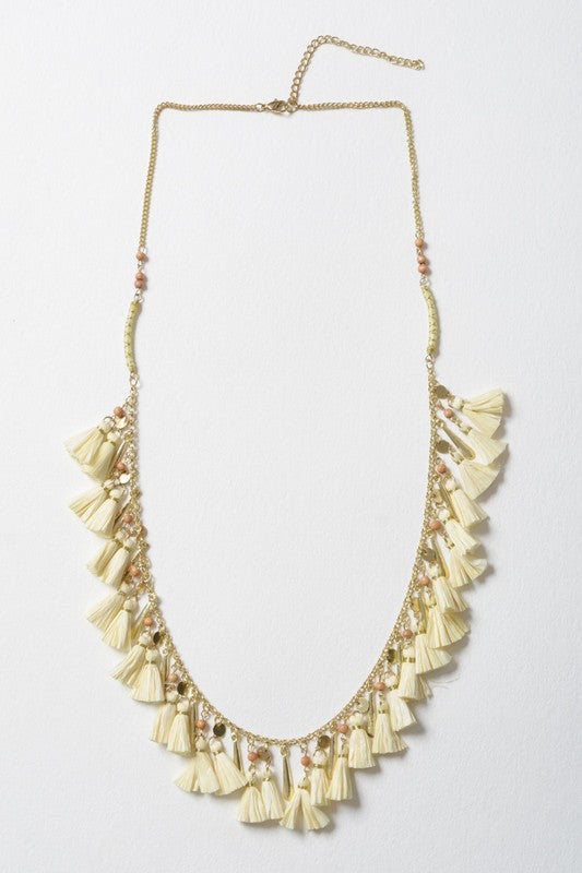 Shimmy Tassle Necklace