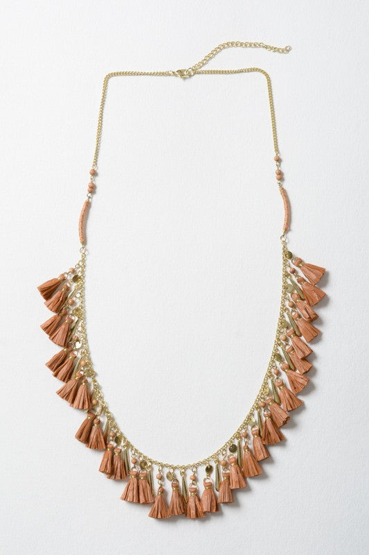 Shimmy Tassle Necklace