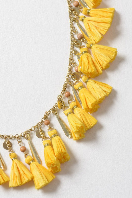 Shimmy Tassle Necklace