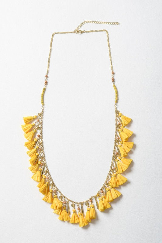 Shimmy Tassle Necklace