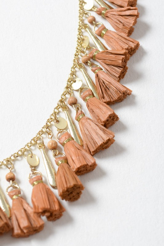 Shimmy Tassle Necklace