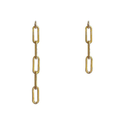 Edgy Boho Asymmetric Chain Earring