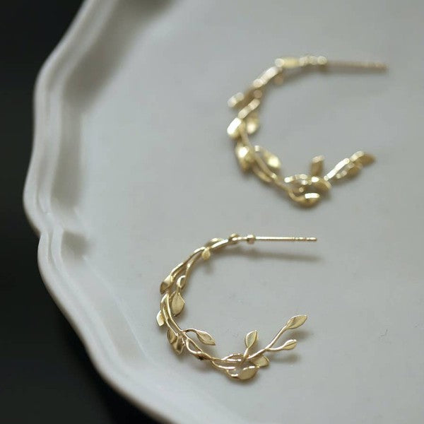 Golden Wood Nymph Earrings