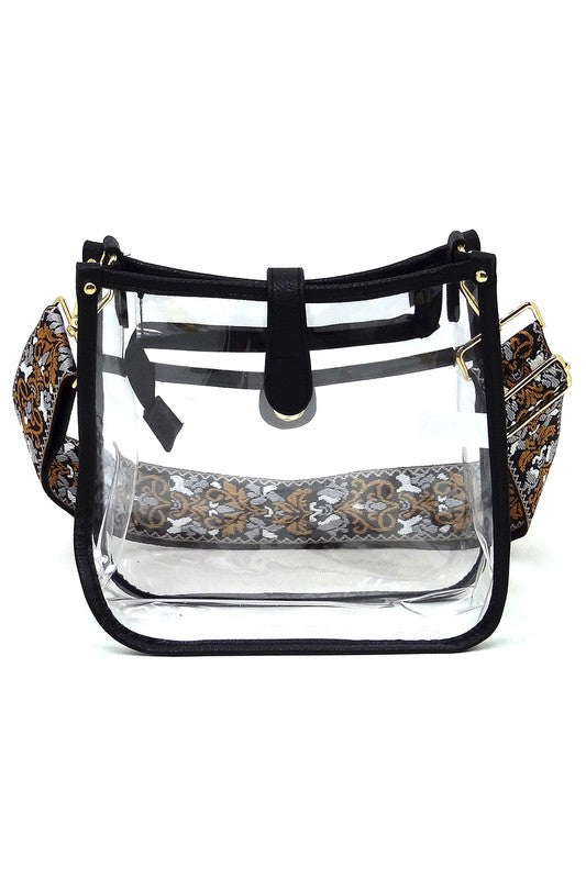 See Thru Guitar Strap Hobo Crossbody Bag