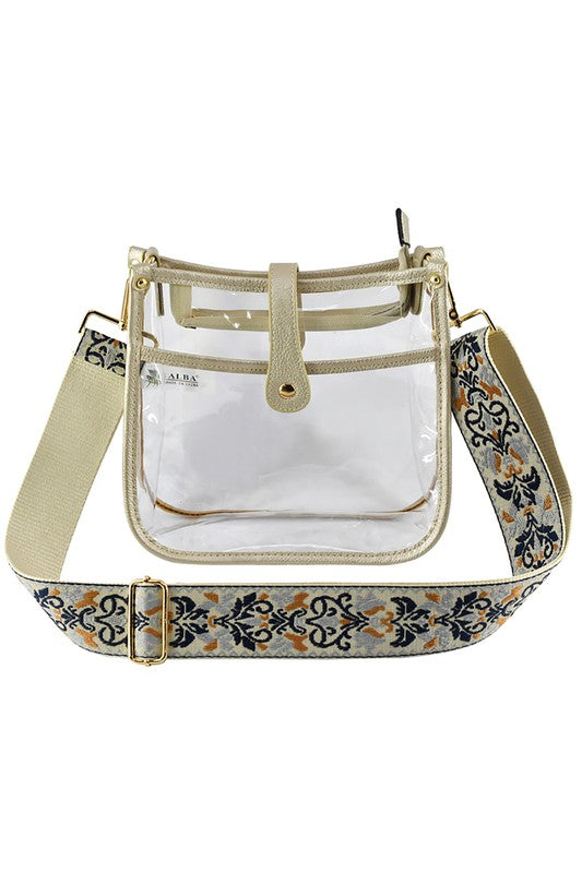 See Thru Guitar Strap Hobo Crossbody Bag