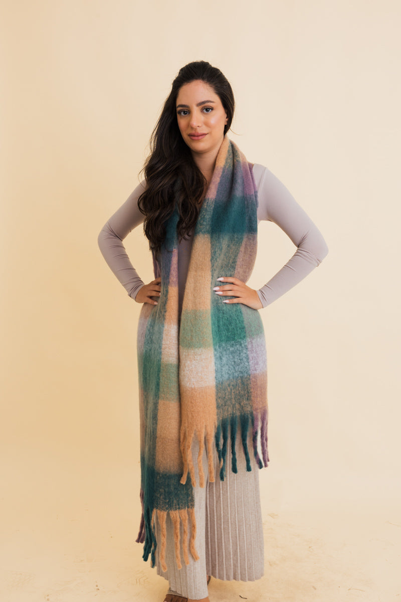 Fireside Oversized Fringe Scarf