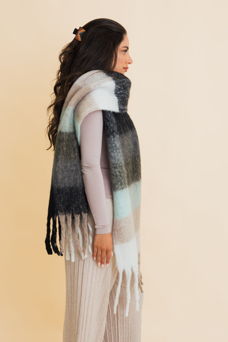 Fireside Oversized Fringe Scarf