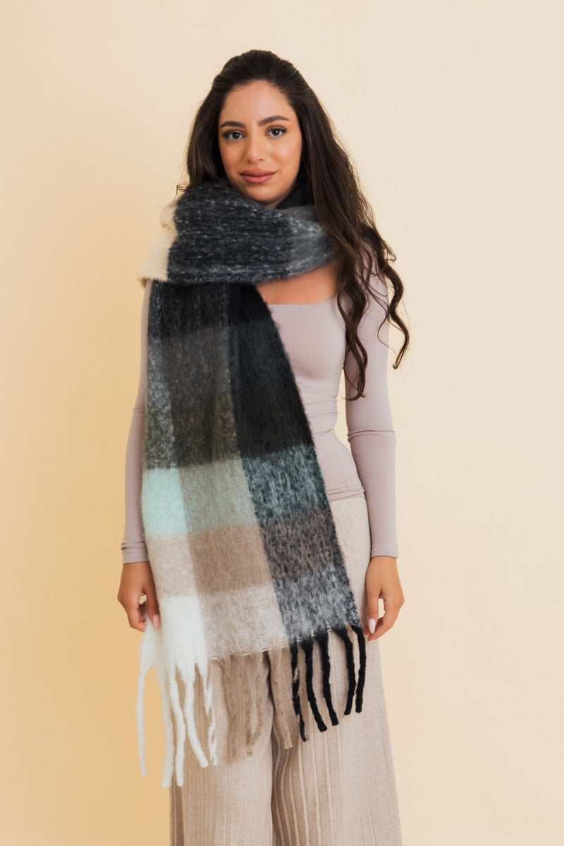 Fireside Oversized Fringe Scarf