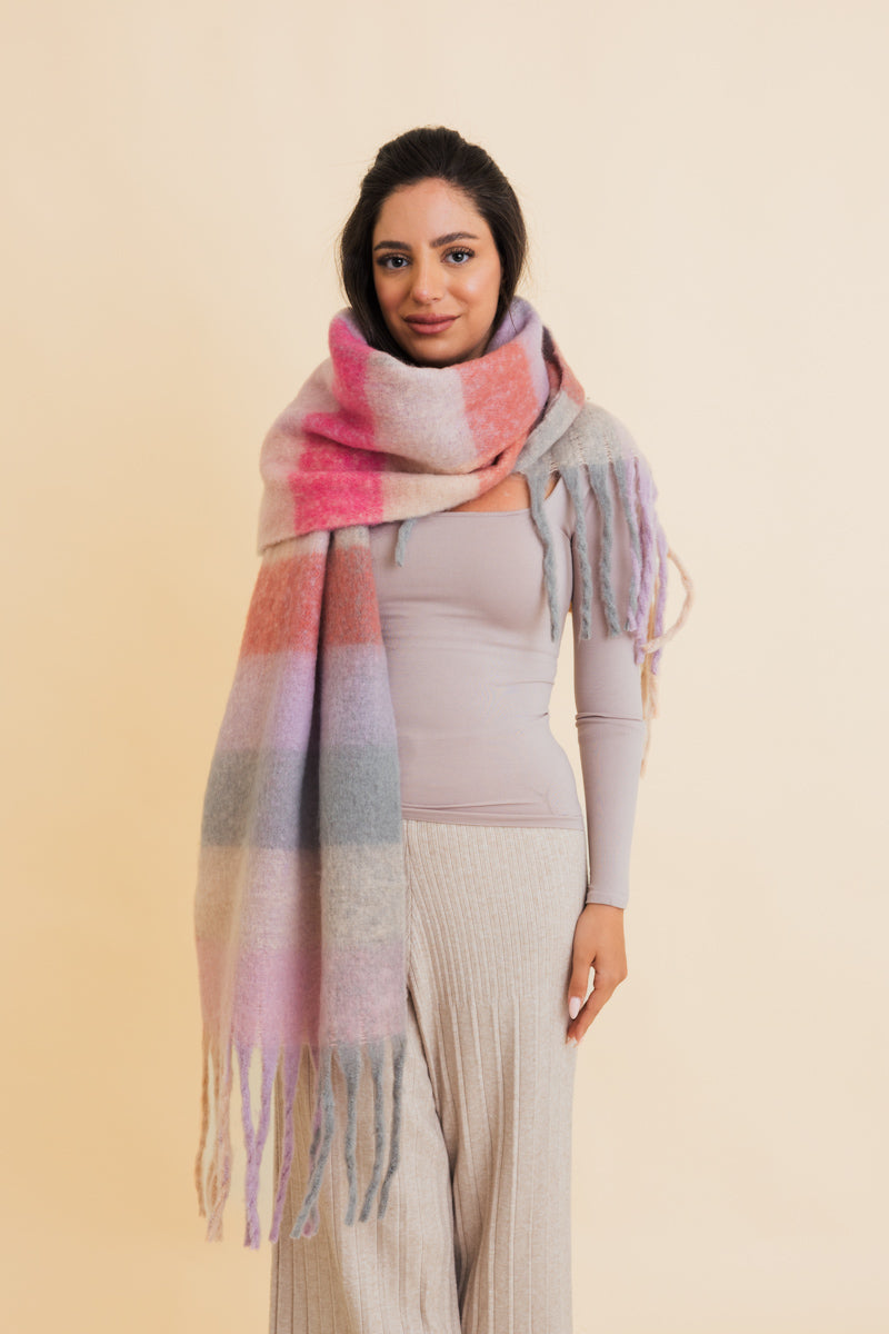 Fireside Oversized Fringe Scarf