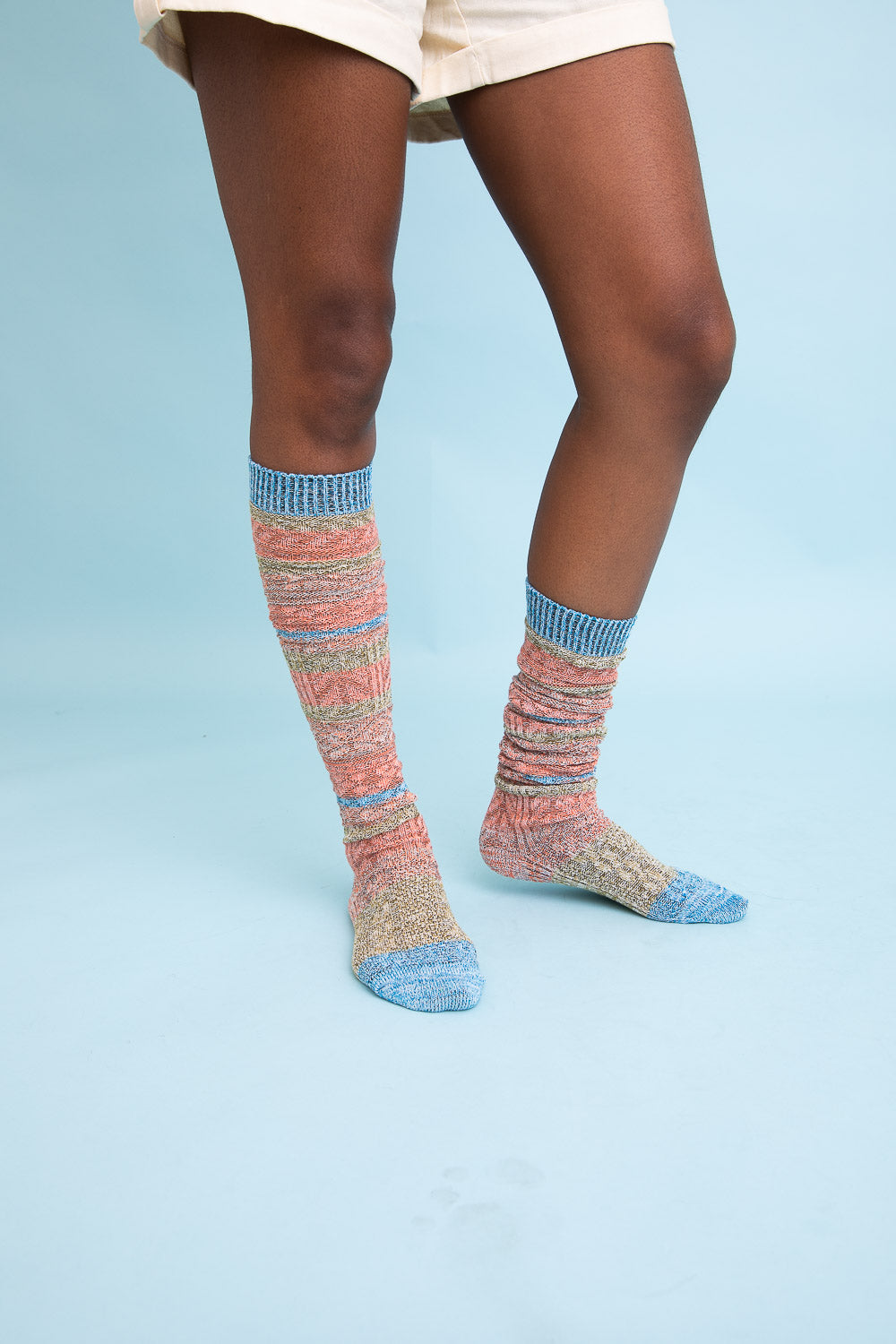 Boho Stripe Boot Socks