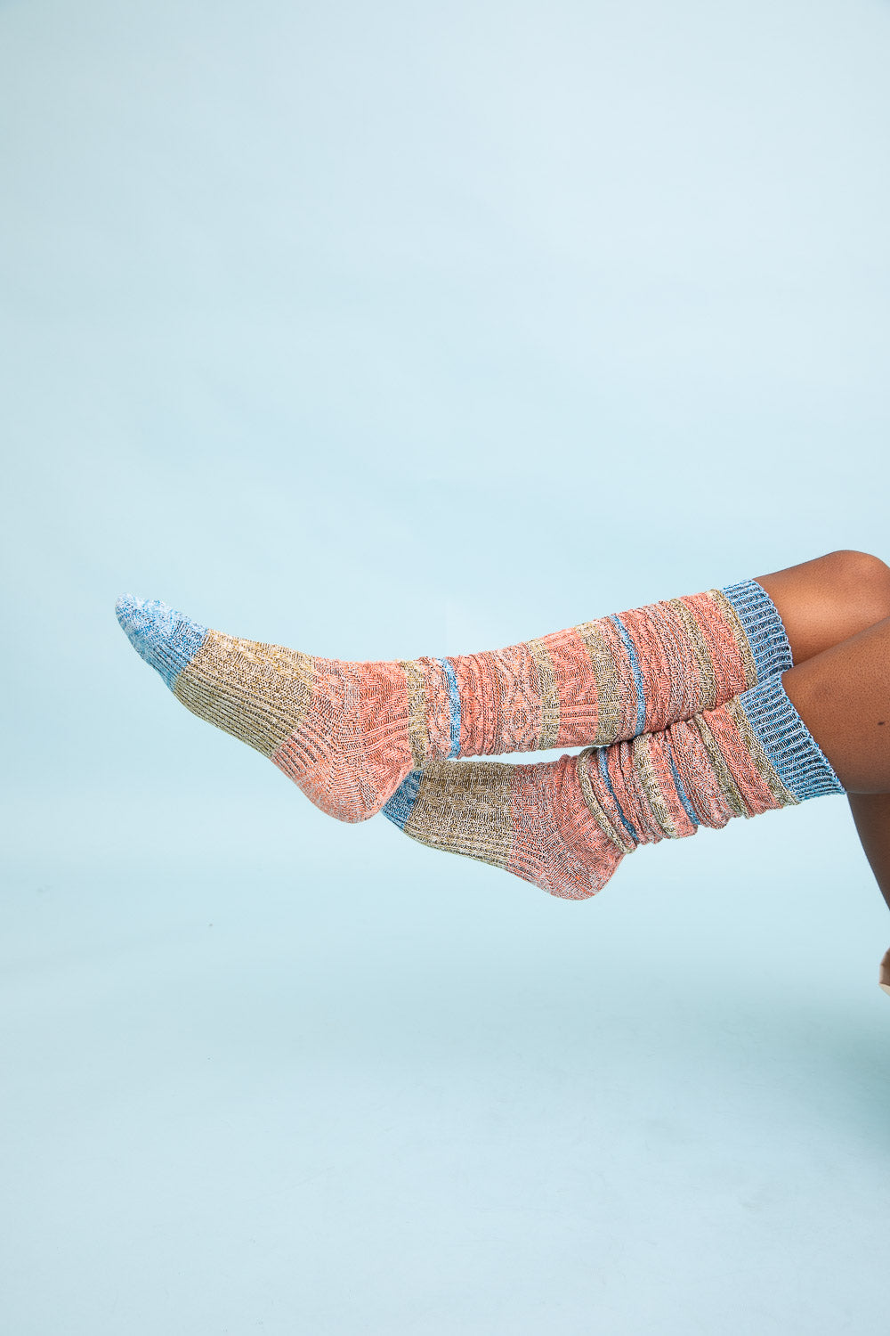 Boho Stripe Boot Socks