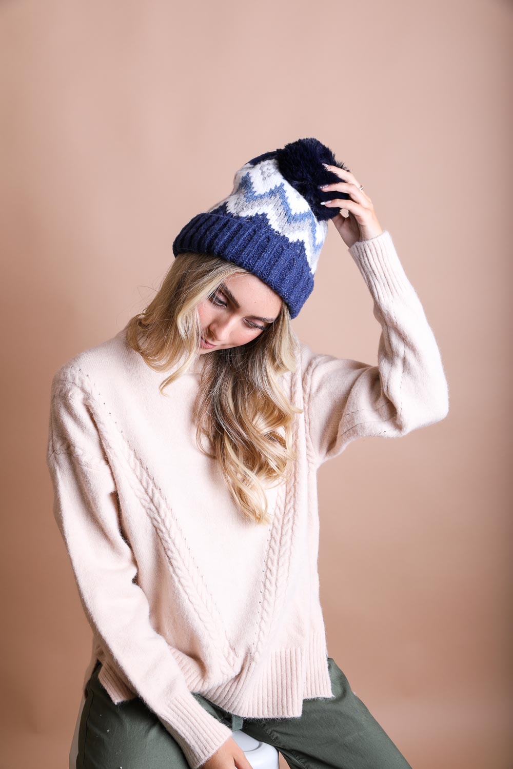 Classic Winter Pom Beanie Hats & Hair