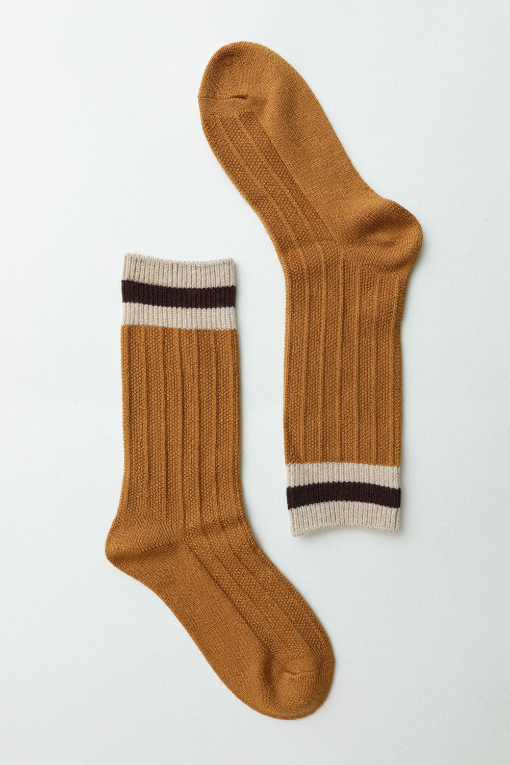 Color Block Socks Mustard