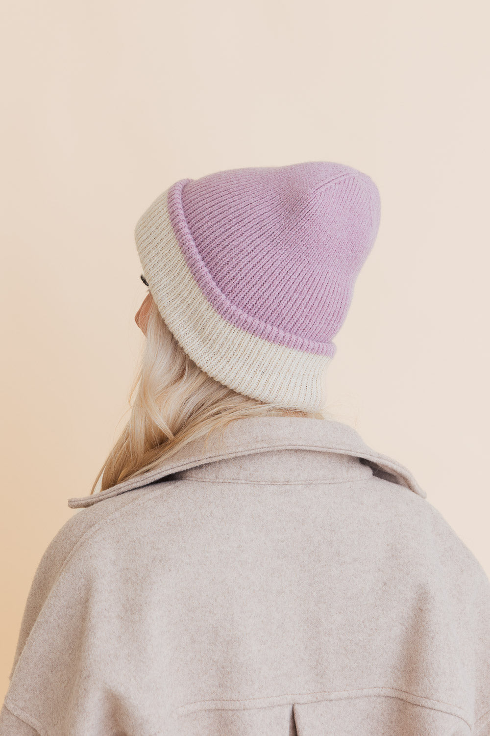 Essential Harmony Two-Tone Knit Cap Beanies