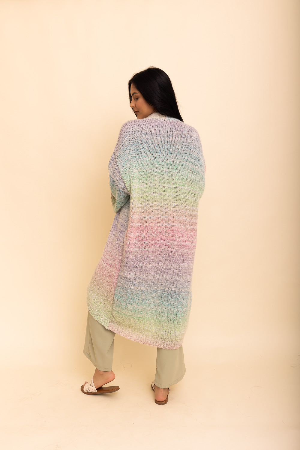 Lounge Around Longline Ombre Cardigan Ponchos