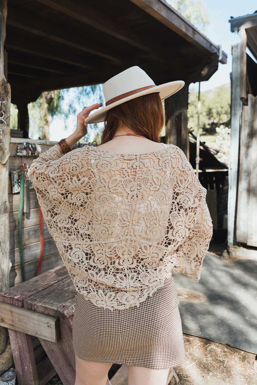 Magnolia Lace Tie Front Cover Up Wrap