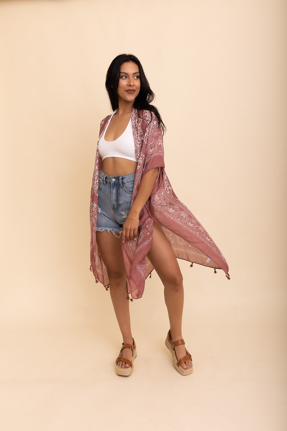 Mandala Tassel Kimono