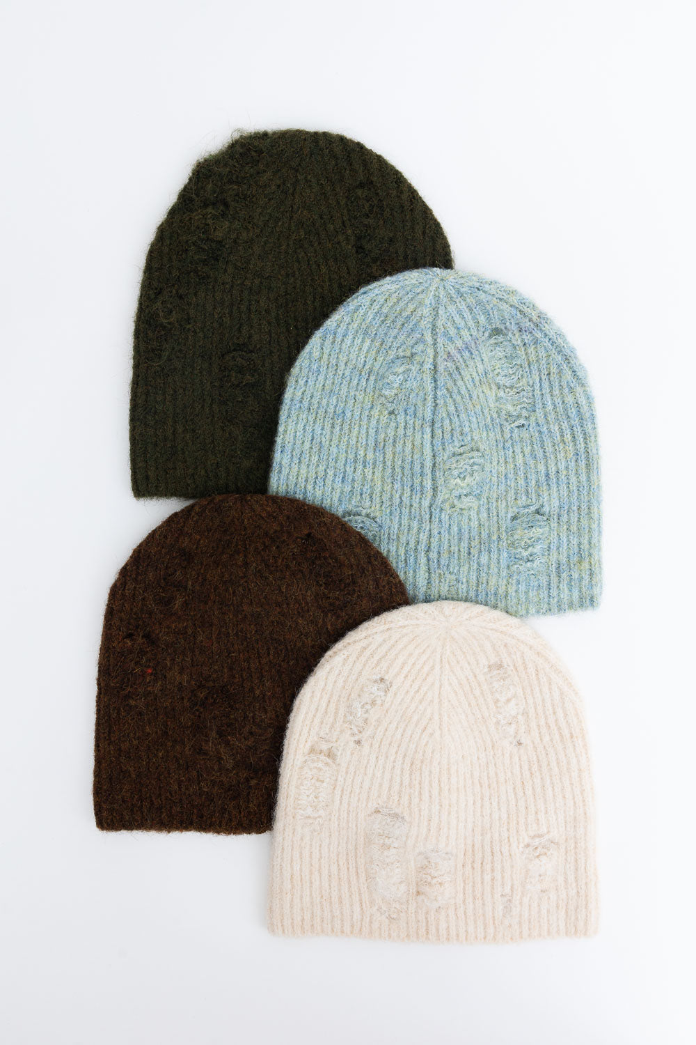 Rugged Edge Distressed Knit Beanie Beanies