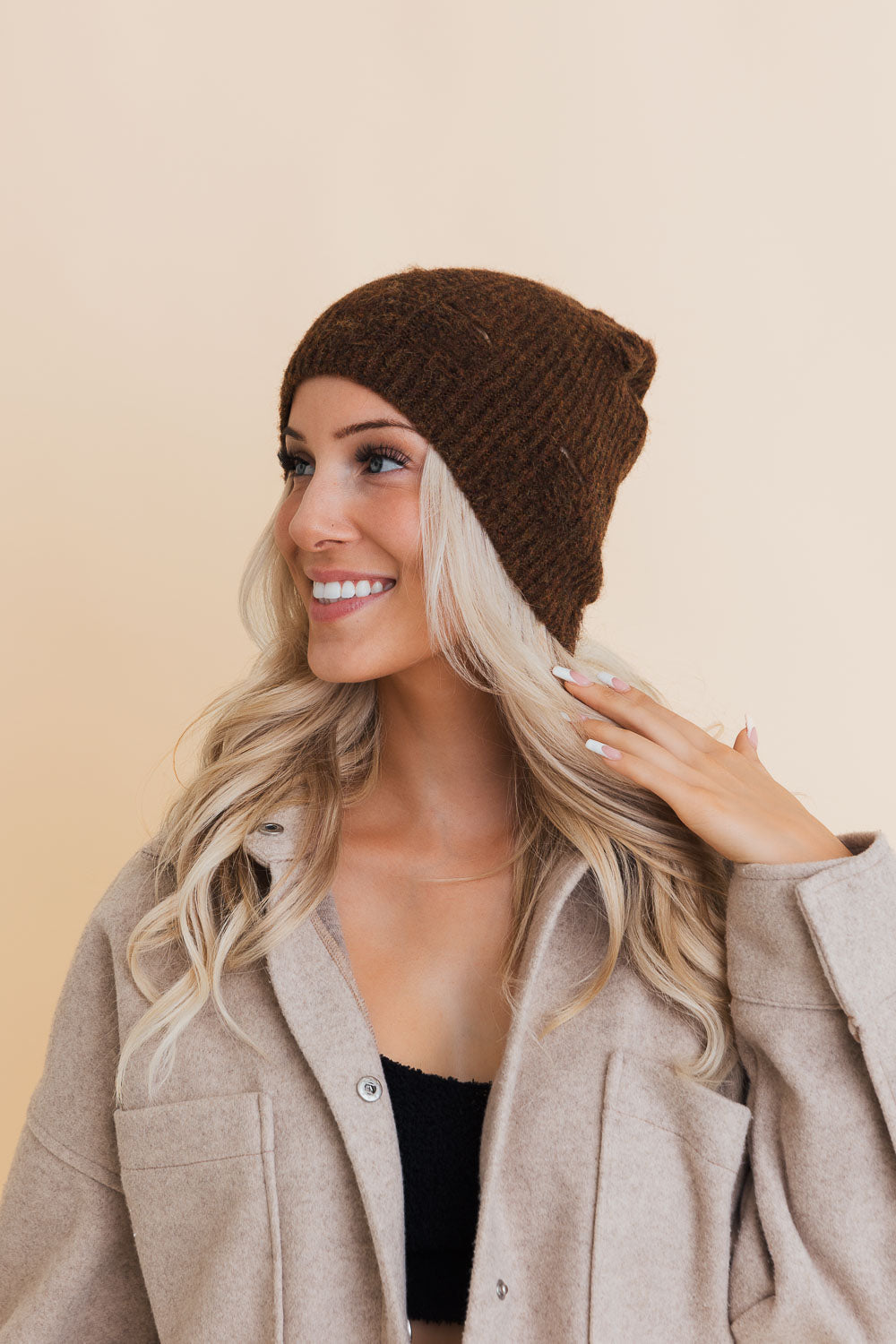 Rugged Edge Distressed Knit Beanie Beanies