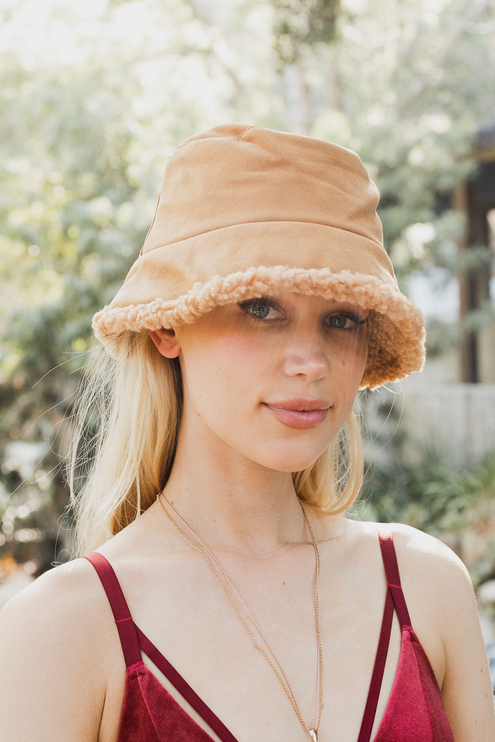 Teddy Suede Combo Reversible Bucket Hat Hats & Hair