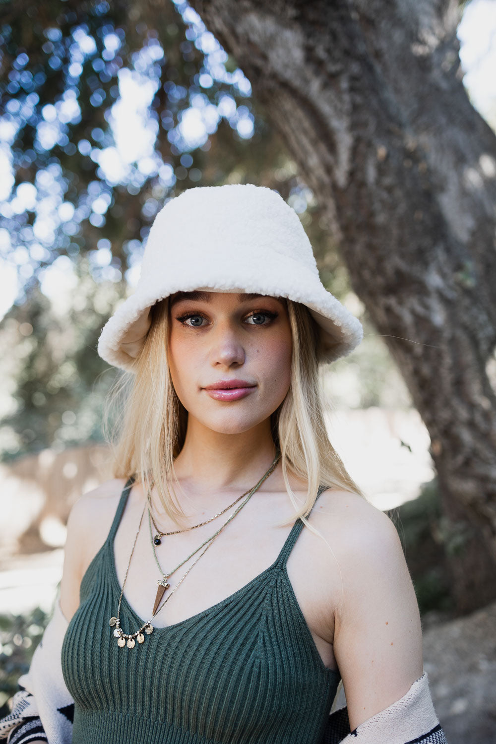 Teddy Suede Combo Reversible Bucket Hat Hats & Hair